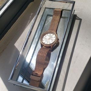 Fossil Rose Gold Crystal Watch